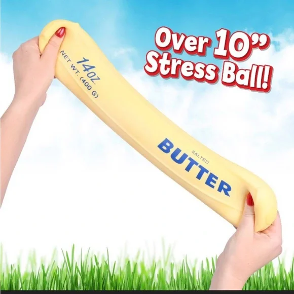 Sunny Days Squeezy 14oz Butter Stress Toy - Yellow - Picture 2 of 2